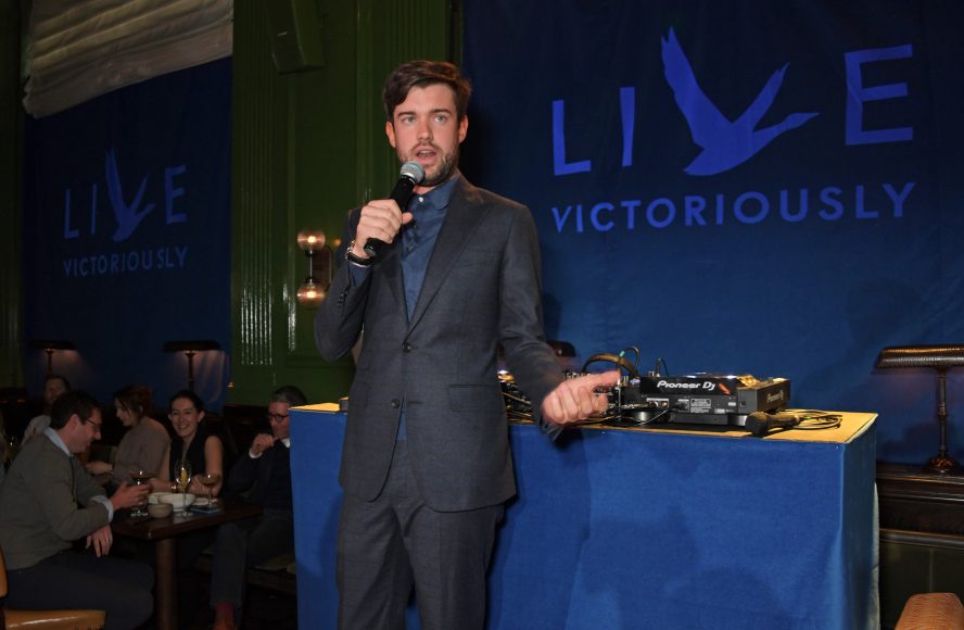 LONDON, ENGLAND - APRIL 16:  Jack Whitehall performs at the launch of the new GREY GOOSE brand platform 'Live Victoriously' with Clara Amfo, turning an average Tuesday night into an unforgettable memory with surprise performances, at The Wigmore, London on April 16, 2019 in London, England.  

Pic Credit: Dave Benett