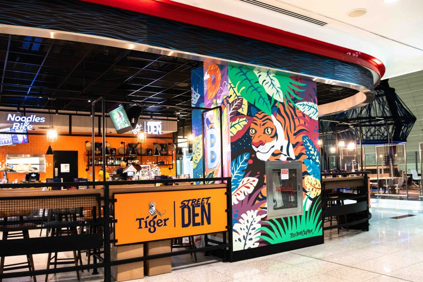 Tiger Beer's latest experiential concept store Tiger Street Den at Dubai International Airport (DXB)