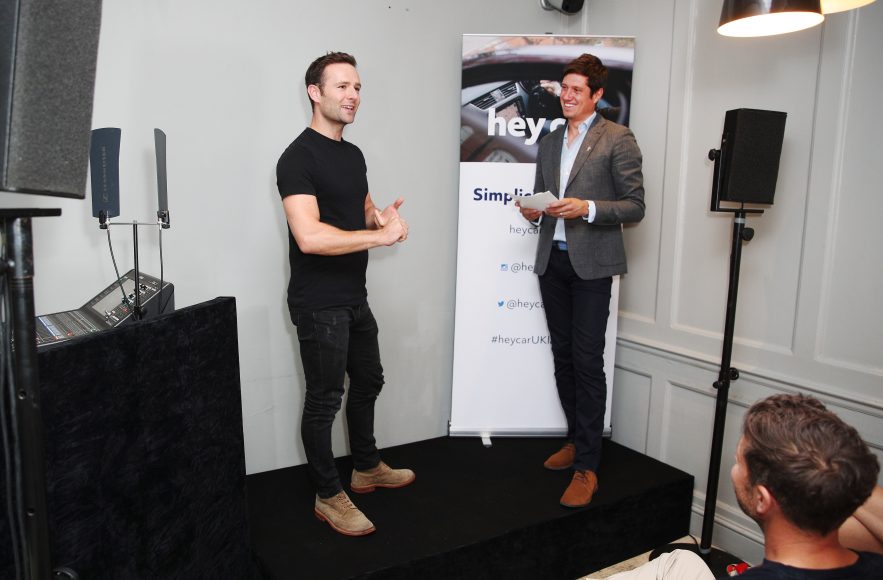 Harry Judd and Vernon Kay appeared today at the launch of heycar, the new online used car marketplace, at the Modern Pantry, Clerkenwell