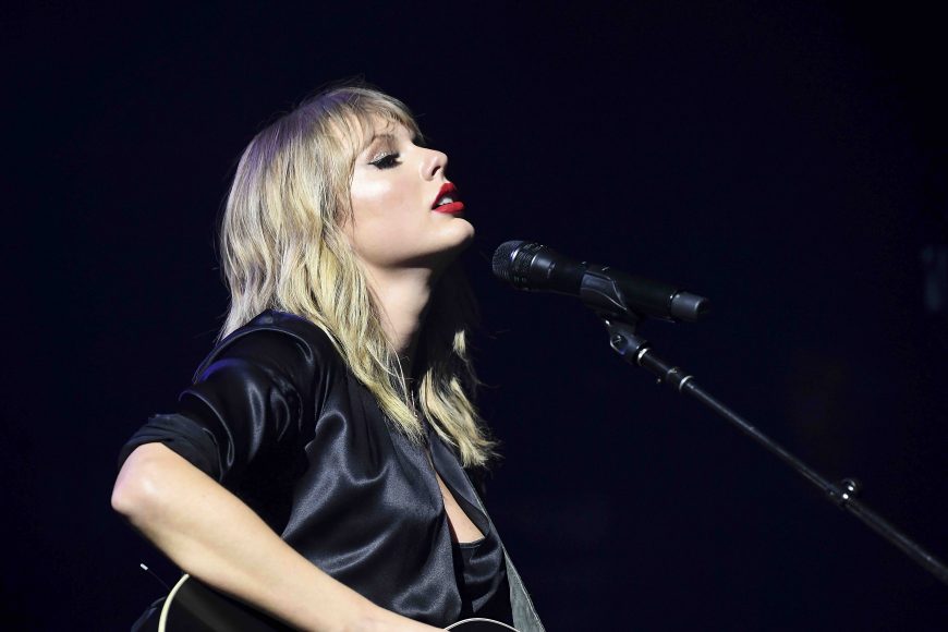 PARIS, FRANCE - SEPTEMBER 09:  Taylor Swift performs during her City of Lover Concert at L'Olympia on September 9, 2019 in Paris, France. (Photo by Dave Hogan for Taylor Swift)
