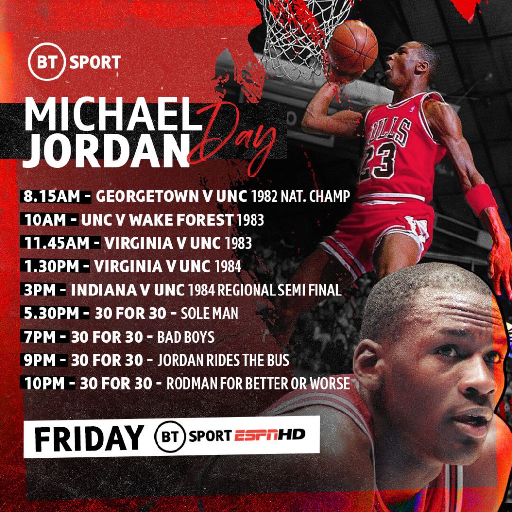 Picasso Sammenligning Nødvendig Micheal Jordan Day On Bt Sport espn - Verge Magazine