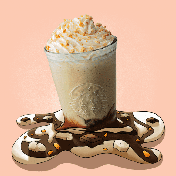 Chocolate Marshmallow S'mores Frappuccino Graphic