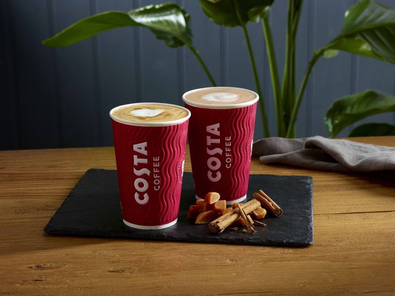 Costa Express Toffee Spiced Latte and Toffee Spiced Hot Chocolate