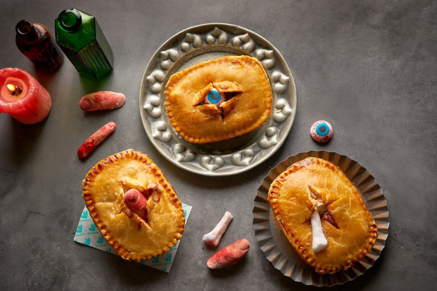 Deliveroo Pies 
COPYRIGHT: Deliveroo
FREE FOR ALL EDITORIAL USE
AGENCY: Talker Tailor Trouble Maker
