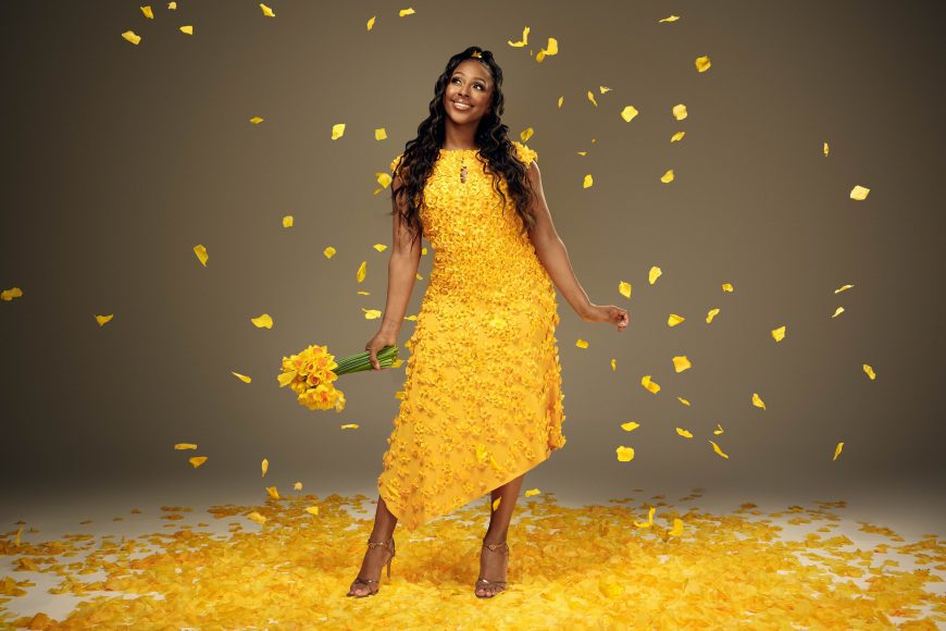 Alexandra Burke today launches this year’s Marie Curie Great Daffodil Appeal by modelling a dress covered in hundreds of daffodils – encouraging people to donate and wear a daffodil to support the charity’s vital end-of-life care.

The unveiling of the dress, which took a week to make and incorporates over nine hundred daffodil pins, kickstarts Marie Curie’s biggest fundraising campaign of the year that urges people to wear a daffodil pin throughout March – not only supporting the work of the charity in providing end of life care to people and their families, but as a symbol of reflection for the loved ones who have died.

For further information please email mariecurie@theacademypr.com  or call Dan Glover on 07736 473 462

© Mikael Buck / Marie Curie

