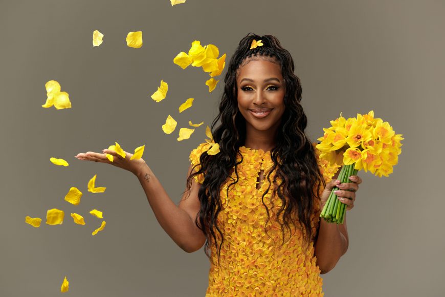 Alexandra Burke today launches this year’s Marie Curie Great Daffodil Appeal by modelling a dress covered in hundreds of daffodils – encouraging people to donate and wear a daffodil to support the charity’s vital end-of-life care.

The unveiling of the dress, which took a week to make and incorporates over nine hundred daffodil pins, kickstarts Marie Curie’s biggest fundraising campaign of the year that urges people to wear a daffodil pin throughout March – not only supporting the work of the charity in providing end of life care to people and their families, but as a symbol of reflection for the loved ones who have died.

For further information please email mariecurie@theacademypr.com  or call Dan Glover on 07736 473 462

© Mikael Buck / Marie Curie
