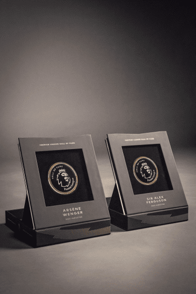 Sir Alex Ferguson and Arsène Wenger - Hall of Fame 2023 Medallions