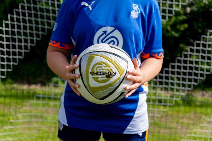 Quality equipment - The Shoshin 90+ match ball (pictured) delivers professional grade performance for grassroots players