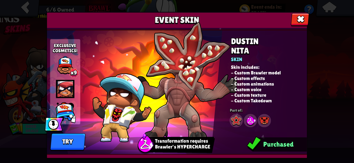 Brawl Stars x Stranger Things 2