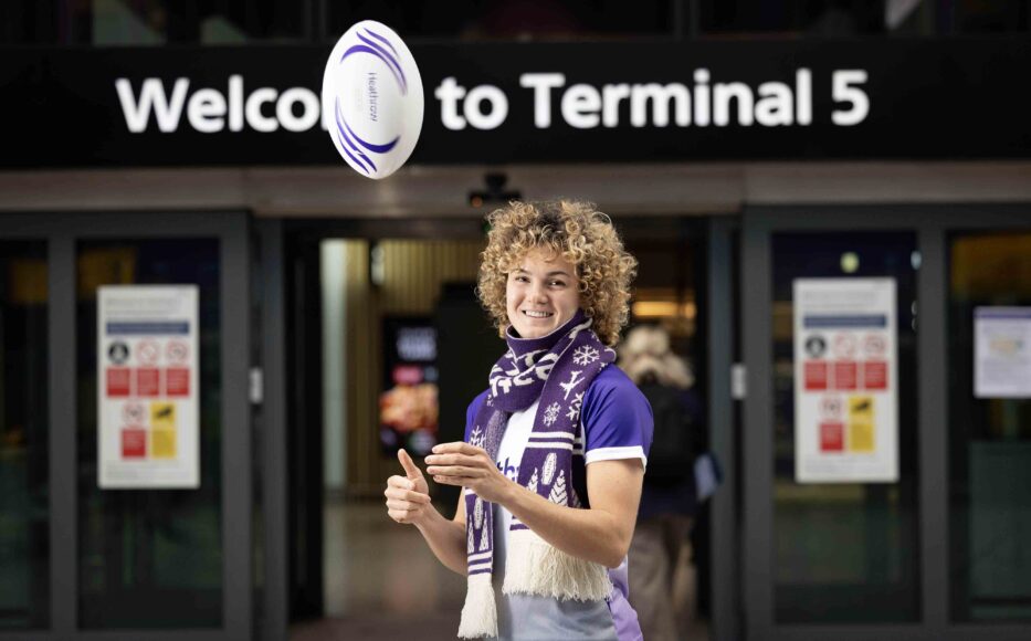 Ellie Kildunne Heathrow Christmas Campaign