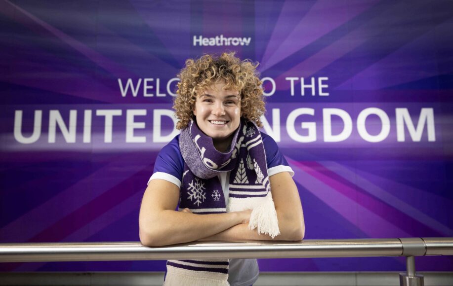 Ellie Kildunne Heathrow Christmas Campaign