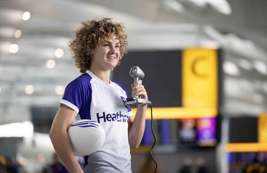 Ellie Kildunne Heathrow Christmas Campaign