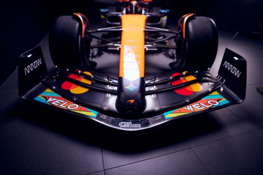 The livery design concept was co-created by nine McLaren Formula 1® Team superfans and features a series of bespoke icons, each representing a cherished fan memory or a symbol of the McLaren Formula 1 ® Team’s successes and community spirit.