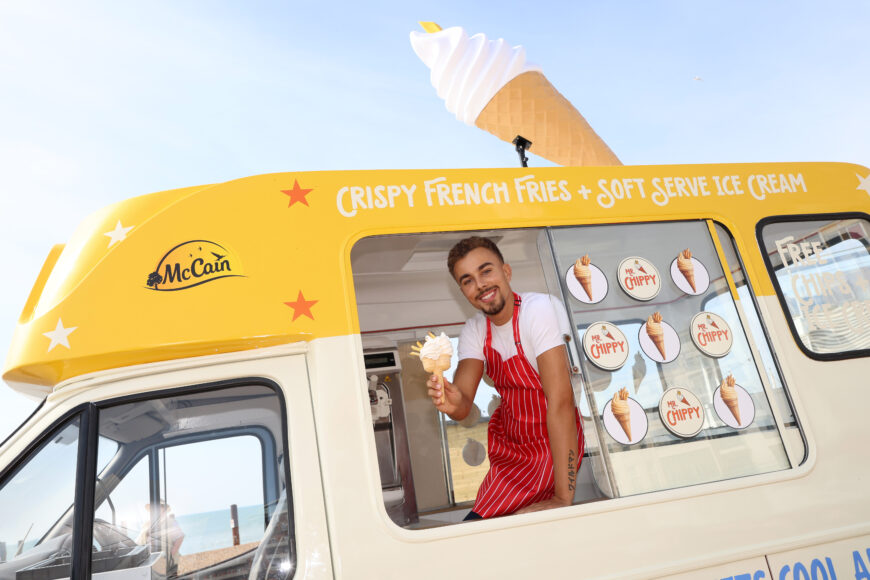 McCain's Mr Chippy, The World's First Ice Cream Chippy Van, In Brighton
