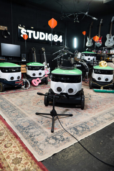 Robo-choir rehearsal (portrait)