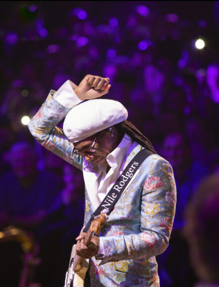 Nile Rodgers NYE 2017-18 by Jill Furmanovsky