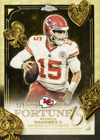 2025_Topps_Chrome_Football_Fortune15_Superfractor_PatrickMahomes_FR