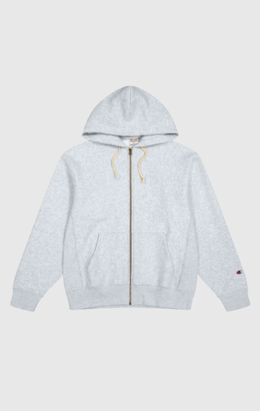 CHAMPION - REVERSE WEAVE Men’s Full Zip Hoodie Sweatshirt Light Grey £90.00 - www.championstore.com