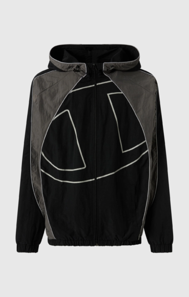 Champion - Men_s Loose Fit Full-Zip Woven Nylon Hoodie Black - £75 - www.championstore.com