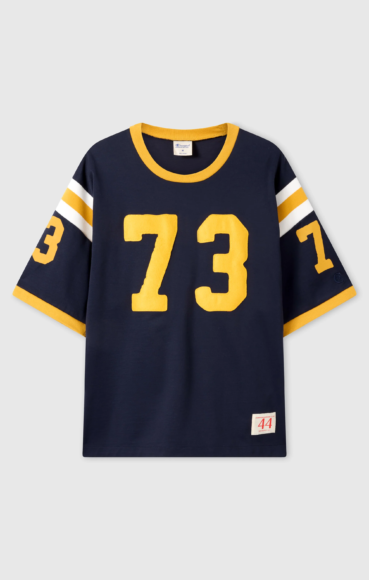 Champion - Men’s Football-Inspired Ringer T-Shirt Time Capsule Dark Blue - £60 - www.championstore.com