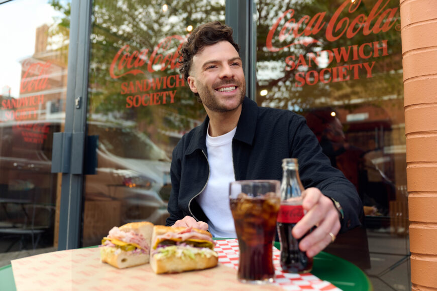 NO MORE SOLO SARNIES: JORDAN NORTH LEADS A NEW ERA OF SHARED LUNCHES AS COCA-COLA ZERO SUGAR LAUNCHES ‘COKE SANDWICH SOCIETY’