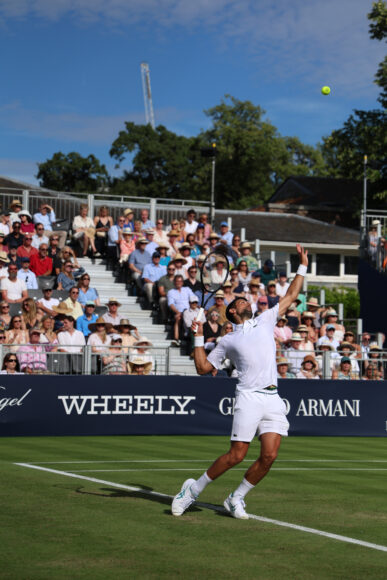Novak Djokovic at the Giorgio Armani Tennis (Emanuele D'Angelo - Broken Rackets)
