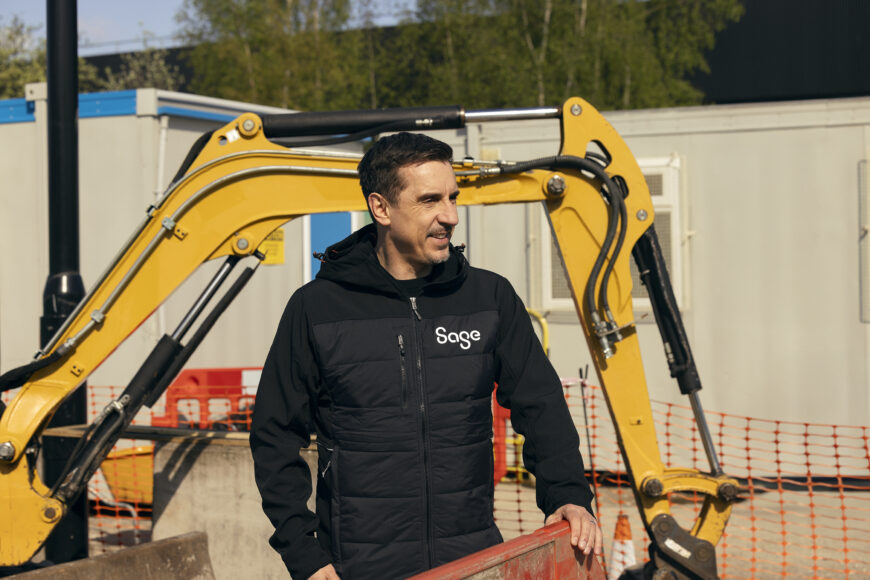 Sage teams up with Gary Neville to announce hi vis sponsorship for sole traders - 3