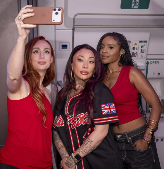 Virgin Altantic celebrates the roll out of it’s new Starlink wifi with a livestream performance from  The Sugababes at 35,000ft onboard a flight to JFK.