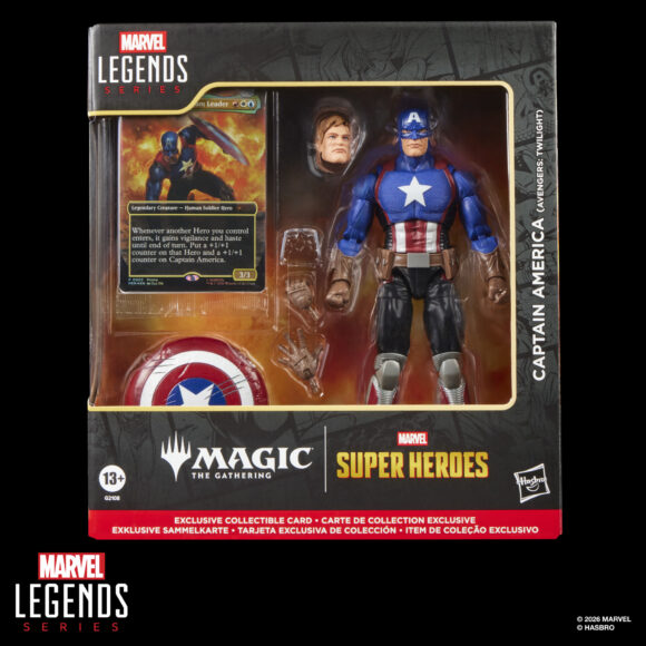 MARVEL LEGENDS SERIES MARVEL SUPER HEROES MAGIC THE GATHERING CAPTAIN AMERICA (AVENGERS TWILIGHT) (8)