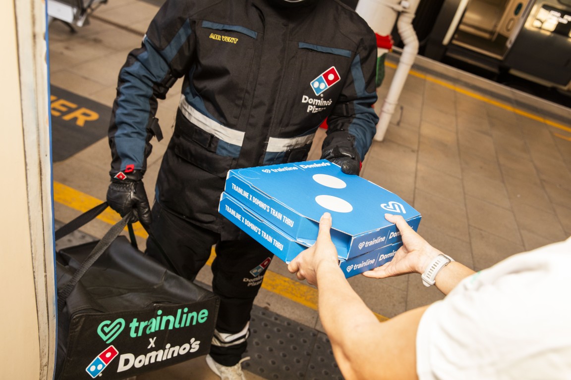 TRAINLINE LAUNCHES UK'S FIRST TRAIN THRU WITH FREE DOMINO'S PIZZA THIS BANK HOLIDAY!