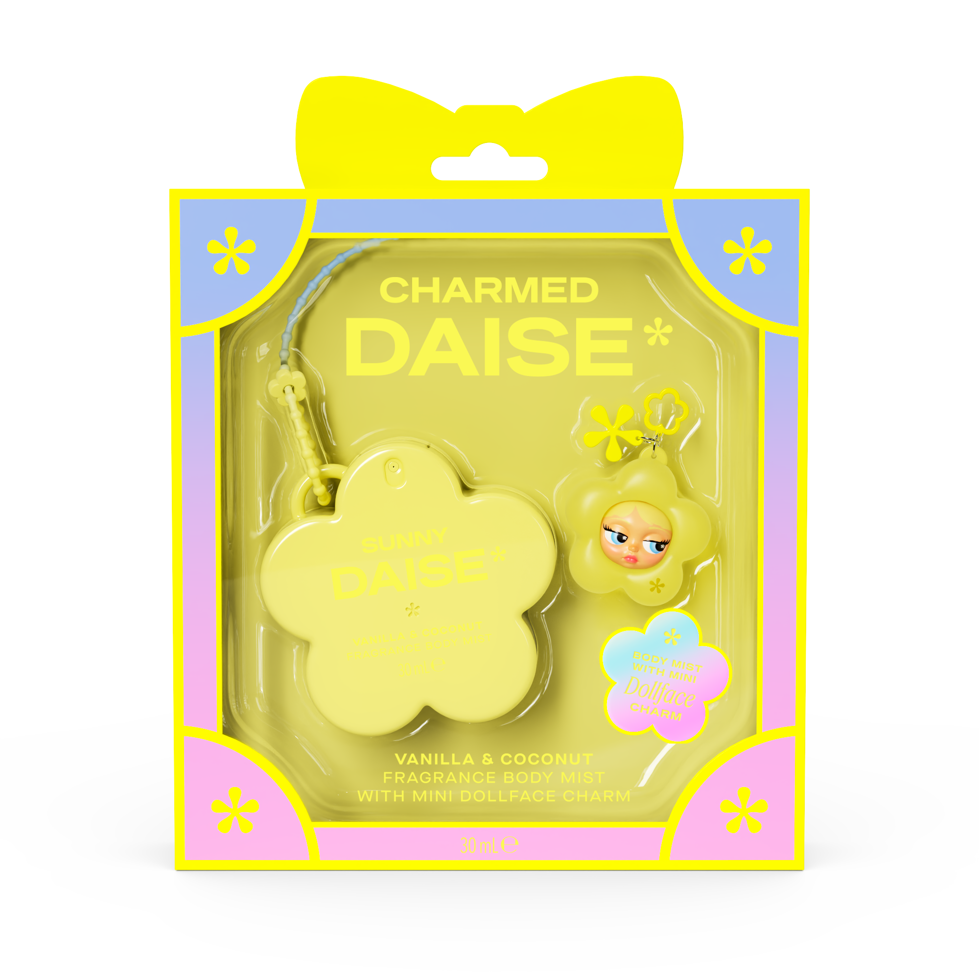 DAISE LAUNCHES CHARMED MINI FRAGRANCE BODY MISTS WITH COLLECTABLE DOLLFACE CHARMS!