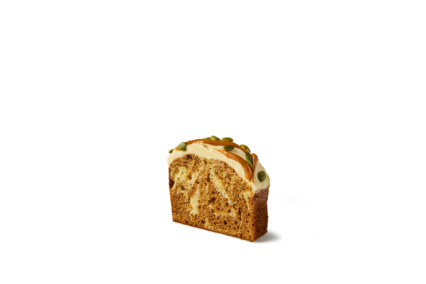 Spiced Pumpkin Marble Loaf Cake (Medium)